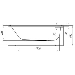 cada dreptunghiulara kolpasan betty 170 x 70 cm alb26176.jpg