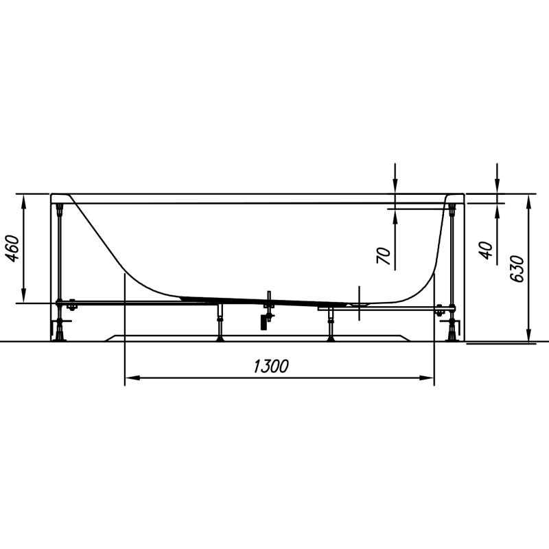 Cada dreptunghiulara Kolpasan, Betty, 170 x 75 cm, alb 3 cada dreptunghiulara kolpasan betty 170 x 75 cm alb26559.jpg
