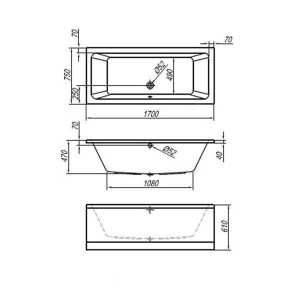 cada dreptunghiulara kolpasan elektra 170 x 75 cm acril alb10017.jpg