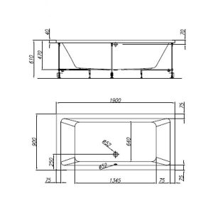 cada dreptunghiulara kolpasan elektra 190 x 90 cm acril alb9762.jpg