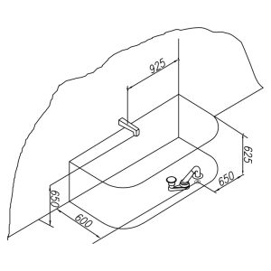 cada dreptunghiulara kolpasan elektra sp 175 x 75 cm alb28175.jpg
