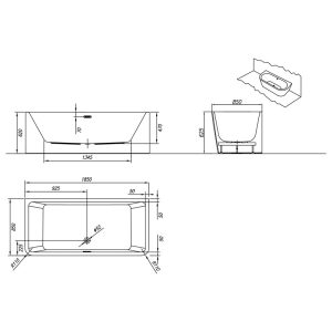 cada dreptunghiulara kolpasan elektra sp 185 x 85 cm alb28170.jpg