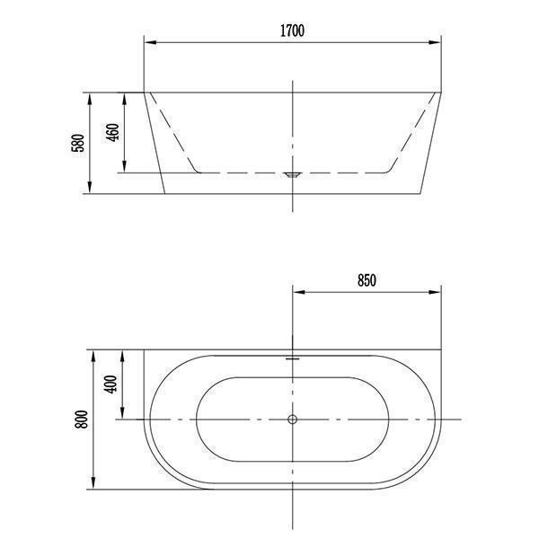 Cada freestanding, Florida, Beatrice 170, cu instalatie completa, alb 3 cada freestanding florida beatrice 170 cu instalatie completa alb14479.jpg