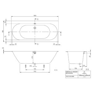 cada pentru inzidire villeroy boch oberon dreptunghiulara 180 x 80 cm28112.jpg