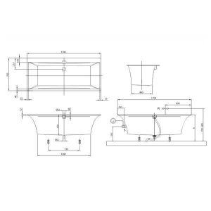 cada pentru inzidire villeroy boch squaro edge 170 x 75 cm alb12185.jpg
