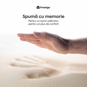 Saltea FLEX SAPPHIRE BIO MEMORY 14+5, spumă poliuretanică elastică, spumă cu memorie, husă cu efect antialergic, superortopedică, Grosime 21 cm - imagine 5