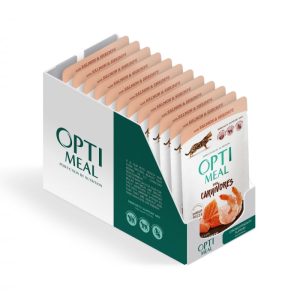 Optimeal Grain Free Hrana umeda pisici adulte - cu Somon si creveti in sos, set 12 0,085kg