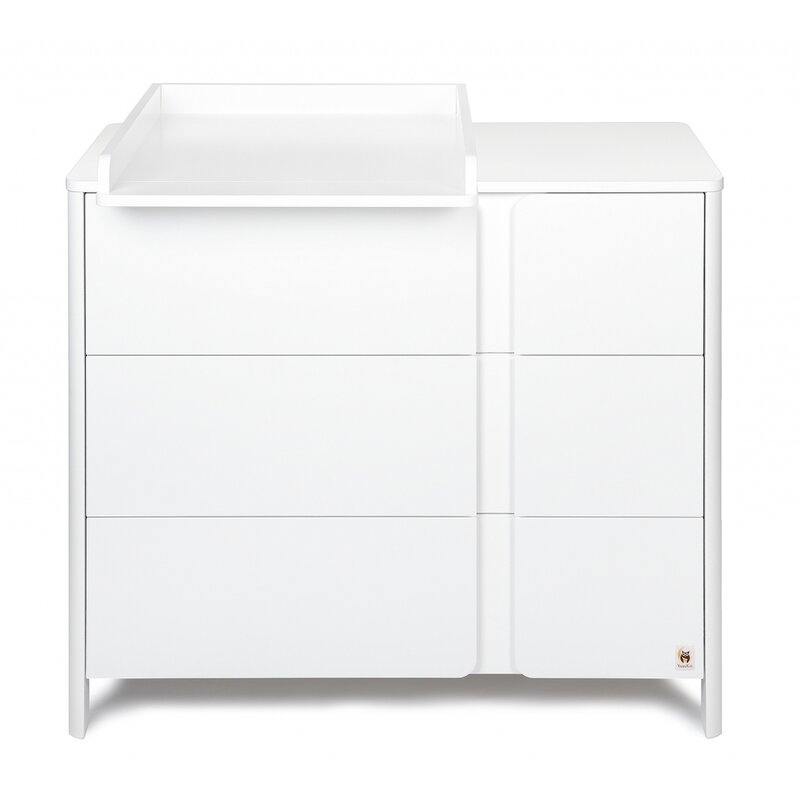 Comoda de infasat YappyClassic din lemn, YappyKids, 105x50x90 cm, Alb 1 Comoda de infasat YappyClassic din lemn, YappyKids, 105x50x90 cm, Alb