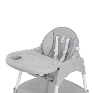 Scaun de masa pentru bebelusi, 3in1, 86x55 cm, Plastic, Gri - imagine 3