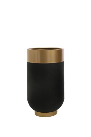 Ghiveci, Nassre, 1009-1, 40x70x40 cm, Aur/Negru - imagine 2