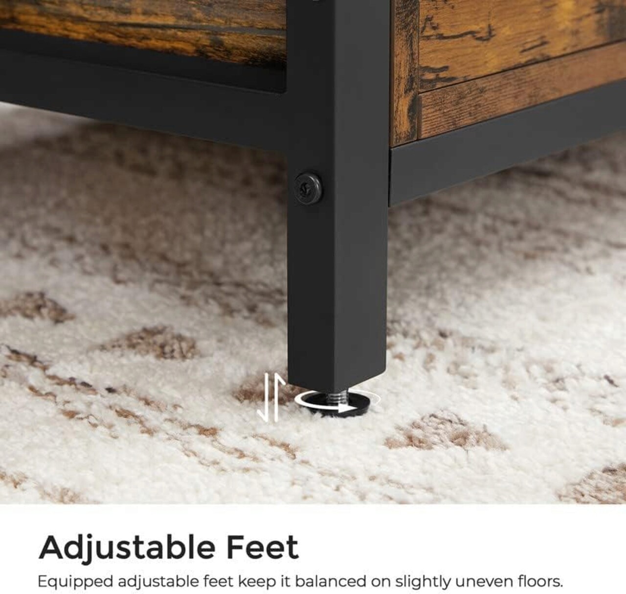 Bancheta cu spatiu de depozitare Copadion, Vasagle, 80 x 40 x 50 cm, imitatie de piele, maro rustic/negru 6 l bancheta cu spatiu de depozitare copadion vasagle 80 x 40 x 50 cm imitatie de piele maro rusticnegru 5.jpg