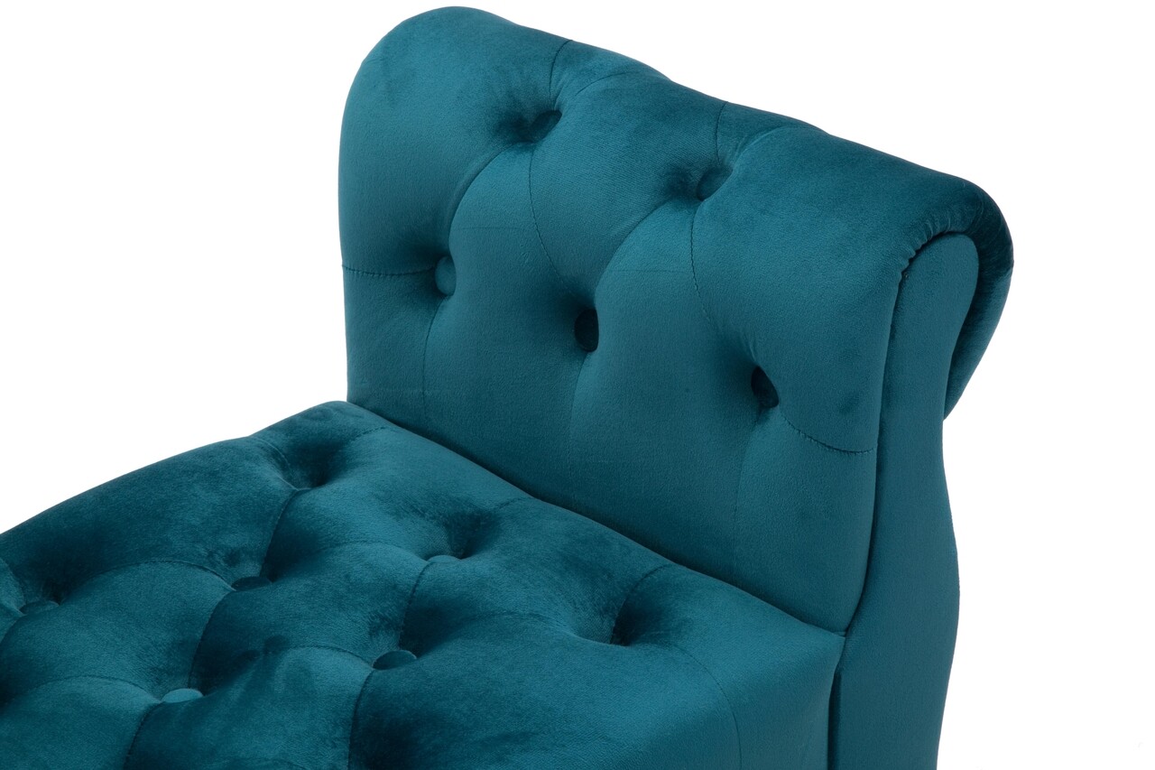 Bancheta Paris Teal, Mauro Ferretti, 120x40x60 cm, lemn de pin/catifea, turcoaz 7 l bancheta paris teal mauro ferretti 120x40x60 cm lemn de pincatifea turcoaz 6.jpg