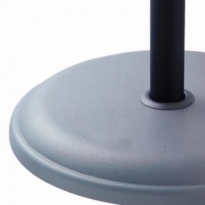 Baza pentru umbrela de gradina 16 kg Ø30 - 35 - 38 mm, 45 x 45 x 5 cm, ciment, gri - imagine 2