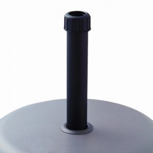 Baza pentru umbrela de gradina 16 kg Ø30 - 35 - 38 mm, 45 x 45 x 5 cm, ciment, gri - imagine 3