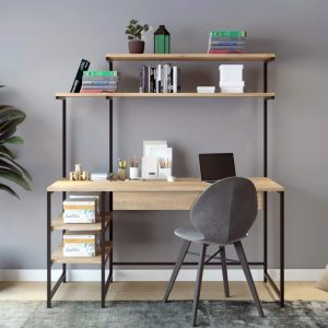 l birou de studiu lacivert brugge 140x150x55cm stejar negru.jpg