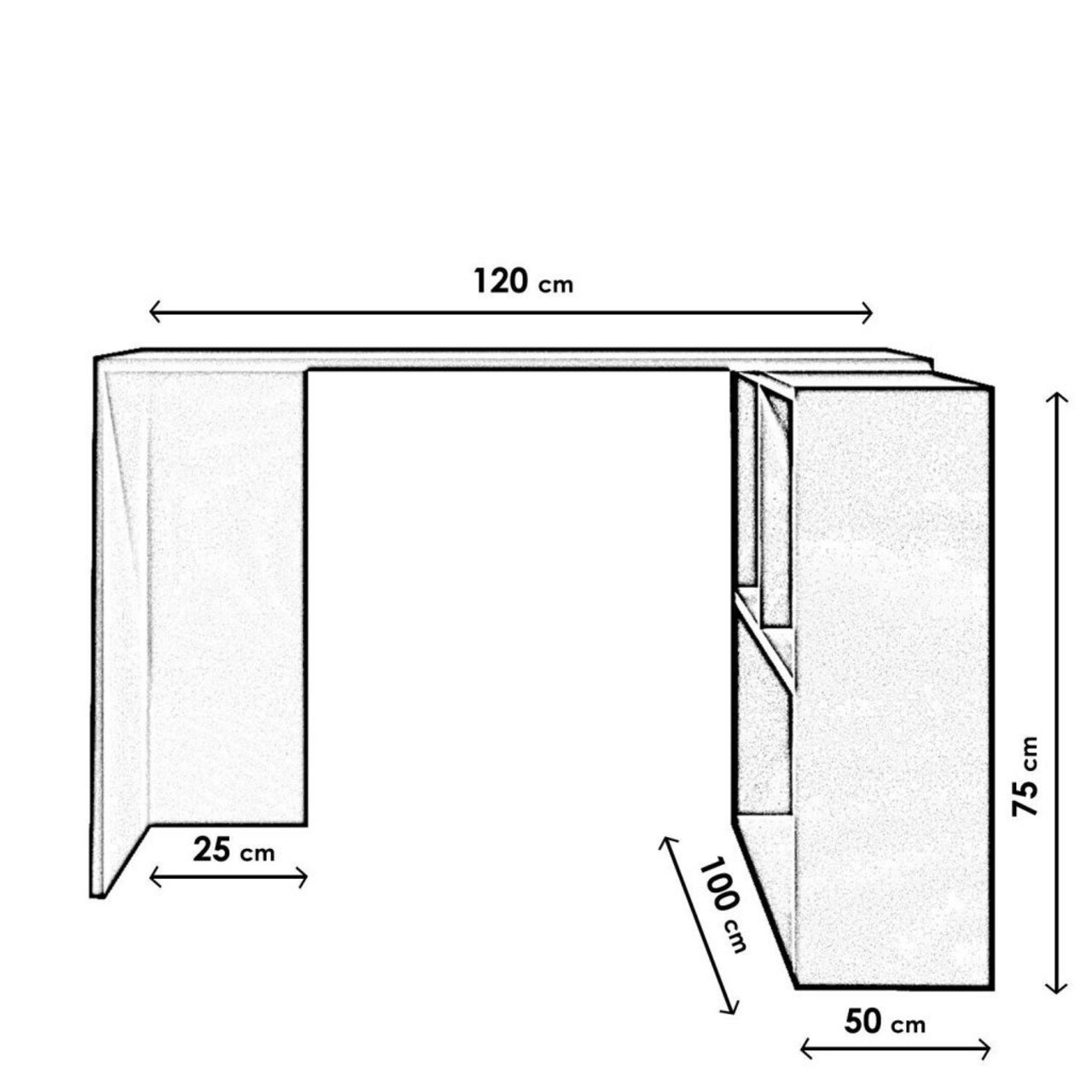 Birou, Lacivert, Candeğer Çalışma Masası L155, Alb / Portocaliu 6 l birou de studiu lacivert candeer alsma masas l155 cm alb portocale 5.jpg