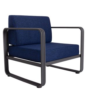 Fotoliu de gradina, Elliott, 700301, Albastru inchis - imagine 3