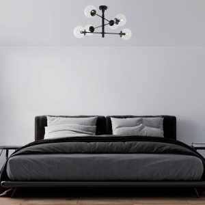 Lustra, Fulgor, 942FLG2508, Metal, Negru - imagine 3