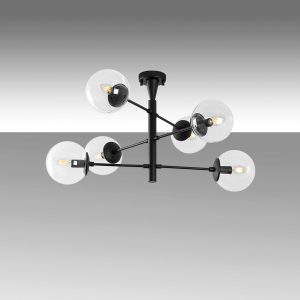 Lustra, Fulgor, 942FLG2508, Metal, Negru - imagine 5