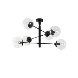 Lustra, Fulgor, 942FLG2508, Metal, Negru - imagine 7
