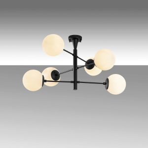 Lustra, Fulgor, 942FLG2507, Metal, Negru - imagine 5