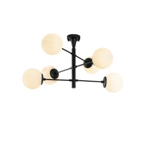 Lustra, Fulgor, 942FLG2507, Metal, Negru - imagine 7