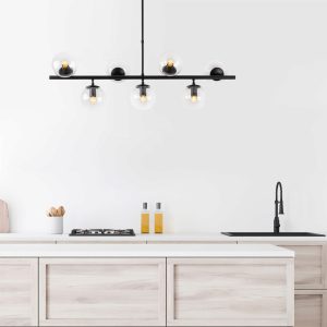 Lustra, Fulgor, 942FLG1217, Metal, Negru - imagine 2