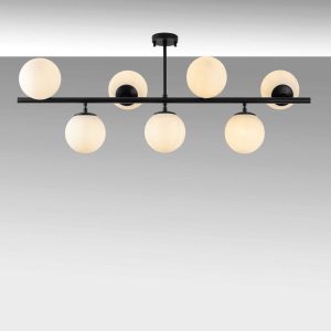 Lustra, Fulgor, 942FLG1216, Metal, Negru - imagine 3