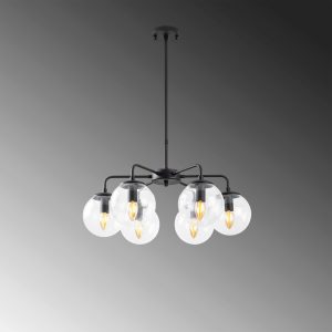 Lustra, Fulgor, 942FLG1357, Metal, Negru - imagine 3