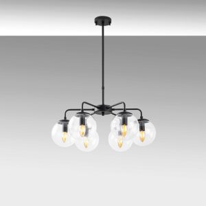 Lustra, Fulgor, 942FLG1357, Metal, Negru - imagine 4