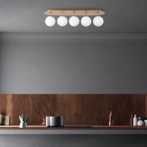 Lustra, Fulgor, 942FLG1391, Metal, Auriu - imagine 2