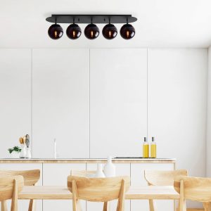Lustra, Fulgor, 942FLG1393, Metal, Negru - imagine 2