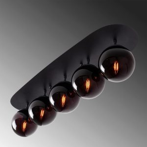 Lustra, Fulgor, 942FLG1393, Metal, Negru - imagine 3
