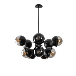 Lustra, Tatum, 584TTM1287, Metal, Negru - imagine 4