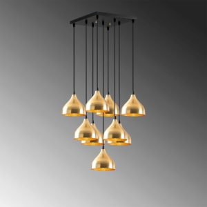 Lustra, Tatum, 584TTM1390, Metal, Auriu - imagine 5