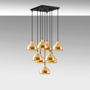 Lustra, Tatum, 584TTM1390, Metal, Auriu - imagine 6
