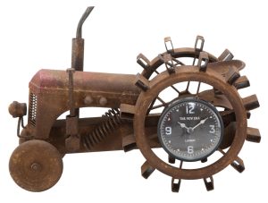 Ceas de masa Tractor-B, Mauro Ferretti, 43x20x23 cm, fier - imagine 2