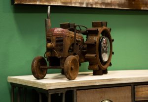 Ceas de masa Tractor-B, Mauro Ferretti, 43x20x23 cm, fier - imagine 11