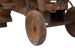 Ceas de masa Tractor-B, Mauro Ferretti, 43x20x23 cm, fier - imagine 4