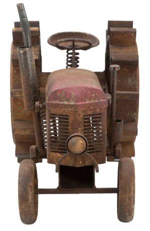 Ceas de masa Tractor-B, Mauro Ferretti, 43x20x23 cm, fier - imagine 8