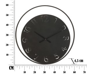 Ceas de perete Circle, Mauro Ferretti, Ø 60 cm, fier - imagine 6