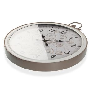 Ceas de perete Cozy Hearts, Versa, 60 x 73.5 cm, metal - imagine 2
