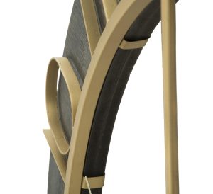 Ceas de perete Dark Glam, Mauro Ferretti, Ø 70 cm, fier, negru/auriu - imagine 2