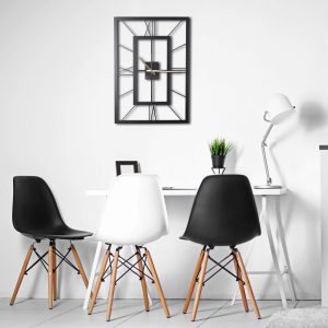 Ceas de perete, November, Metal, Dimensiune: 49 x 34,5 cm, Negru - imagine 7