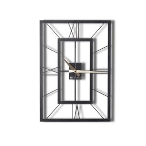 Ceas de perete, November XL, Metal, Dimensiune: 70 x 49 cm, Negru - imagine 4
