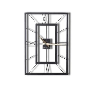 Ceas de perete, November XL, Metal, Dimensiune: 70 x 49 cm, Negru - imagine 5