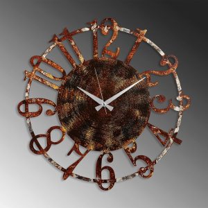 Ceas de perete, Metal Wall Clock 15, Metal, ø48 cm, Multicolor - imagine 4