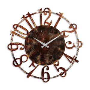 Ceas de perete, Metal Wall Clock 15, Metal, ø48 cm, Multicolor - imagine 6