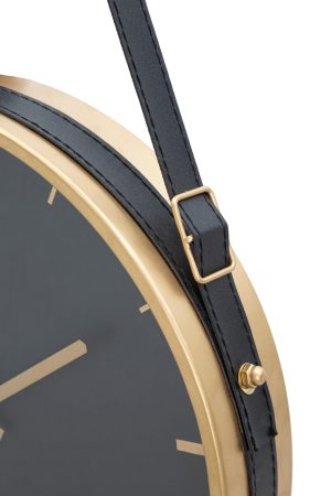 Ceas de perete Elegant, Mauro Ferretti, 34x6x71.5 cm, fier, negru - imagine 4