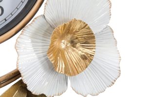 Ceas de perete Flow, Mauro Ferretti, 92.5x45.5 cm, fier, auriu - imagine 4